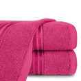 Ręcznik  LORI z bordiurą podkreśloną błyszczącą nicią - 70 x 140 cm - różowy 1