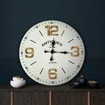Dekoracyjny zegar ścienny w stylu retro - 45 x 6 x 45 cm - biały 10