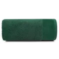 EVA MINGE Ręcznik JULITA gładki z miękką szenilową bordiurą - 50 x 90 cm - butelkowy zielony 3