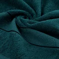 Ręcznik LIANA z bawełny z żakardową bordiurą przetykaną srebrną nitką - 30 x 50 cm - turkusowy 5