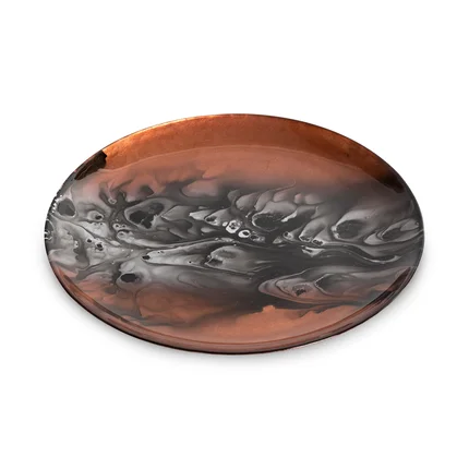 TERRA COLLECTION Patera MOROCCO ze szkła artystycznego TERRA COLLECTION Patera MOROCCO ze szkła artystycznego - ∅ 28 x 2 cm