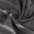 Ręcznik FARGO z bordiurą podkreśloną melanżowymi paskami - 50 x 90 cm - grafitowy 5