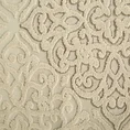 Ręcznik z wypukłym ornamentowym wzorem - 70 x 140 cm - beżowy 2