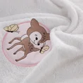 Ręcznik z bawełny BABY dla dzieci 50X90 cm z naszywaną aplikacją z sarenką biały - 50 x 90 cm - biały 5