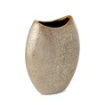 Wazon ceramiczny EDITA z nakrapianym złotym wzorem - 15 x 8 x 20 cm - złoty 2