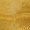 Koc GINKO1 miękki i miły w dotyku z błyszczącym nadrukiem z motywem liści miłorzębu - 150 x 200 cm - złoty 4