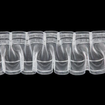 Taśma marszcząca SMOK do firan i zasłon, szerokość 100 mm 10 cm transparentny,biały