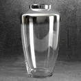 Wazon  ZOJA z dwubarwnego szkła artystycznego transparentny-srebrny - ∅ 20 x 35 cm - srebrny 1