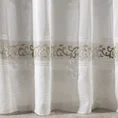 DIVA LINE Firana ANNE zdobiona mereżką, ornamentowym wzorem z welwetu i haftem - 140 x 270 cm - biały 3