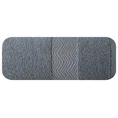 DIVA LINE Ręcznik FABIA w kolorze stalowym, z błyszczącą żakardową bordiurą - 50 x 90 cm - stalowy 3