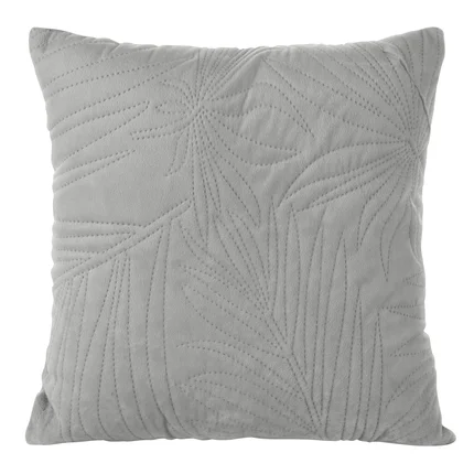 DESIGN 91 Poszewka LUIZ welwetowa pikowana metodą hot press we wzór liści palmy DESIGN 91 Poszewka LUIZ welwetowa pikowana metodą hot press we wzór liści palmy - 40 x 40 cm