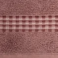 Ręcznik RIVA chłonny i wytrzymały z przeplataną bordiurą - 70 x 140 cm - pudrowy róż 2