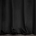 Zasłona ELEN z welwetu z ozdobnym pasem z jasnozłotym nadrukiem geometrycznym w górnej części - 140 x 250 cm - czarny 3
