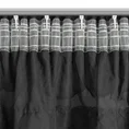 Firana AURA z etaminy zdobiona subtelnymi falbanami - 140 x 270 cm - czarny 9
