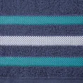 EUROFIRANY CLASSIC Ręcznik bawełniany GRACJA z ozdobną bordiurą w pasy - 50 x 90 cm - granatowy 2