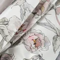 ELLA LINE Komplet pościeli z wysokogatunkowej bawełny z nadrukiem z motywem kwitnących peonii - 160 x 200 cm - biały 5