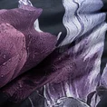 EUROFIRANY PREMIUM Komplet pościeli z naturalnej tkaniny z włóknem lyocell o jedwabistym dotyku z motywem kwiatowym - 220 x 200 cm - ciemnofioletowy 5