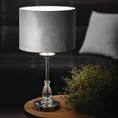 Lampka stołowa MONIK z kryształową podstawą i welwetowym abażurem - ∅ 30 x 53 cm - srebrny 5