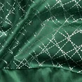 DESIGN 91 Zasłona z welwetu z ozdobnym pasem ze srebrnym geometrycznym nadrukiem w górnej części - 140 x 250 cm - zielony 6
