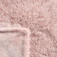 Ciepły i miły w dotyku koc o strukturze futra - 200 x 220 cm - różowy 5